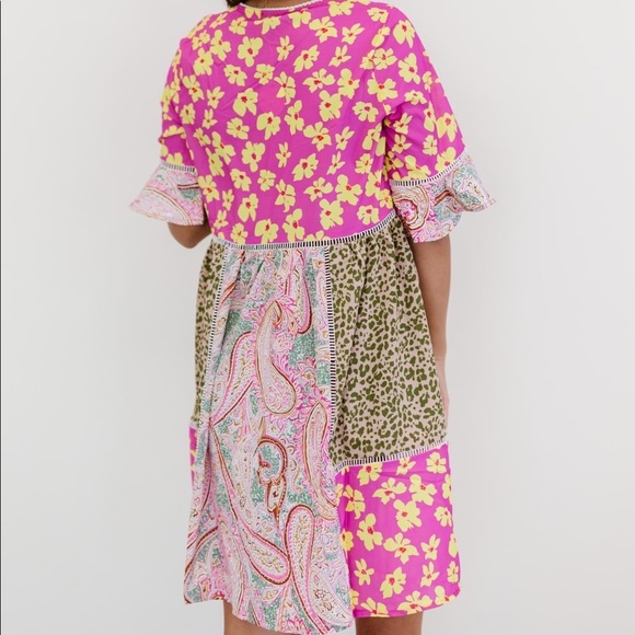 ODDI PATCHWORK DRESS - Picture 4 of 11